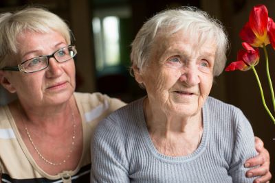 Caregiver with a Dementia Patient