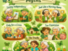 Cartoon-style infographic showing common assisted living myths with sad scenes for misconceptions and a positive scene highlighting safety, support, and community in assisted living.