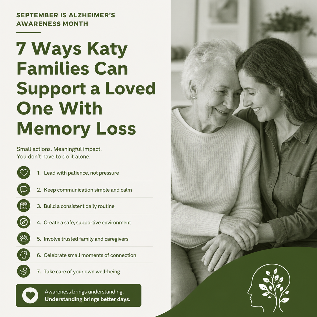 Alzheimer's Awareness Month: seven ways Katy families can support a loved one with memory loss